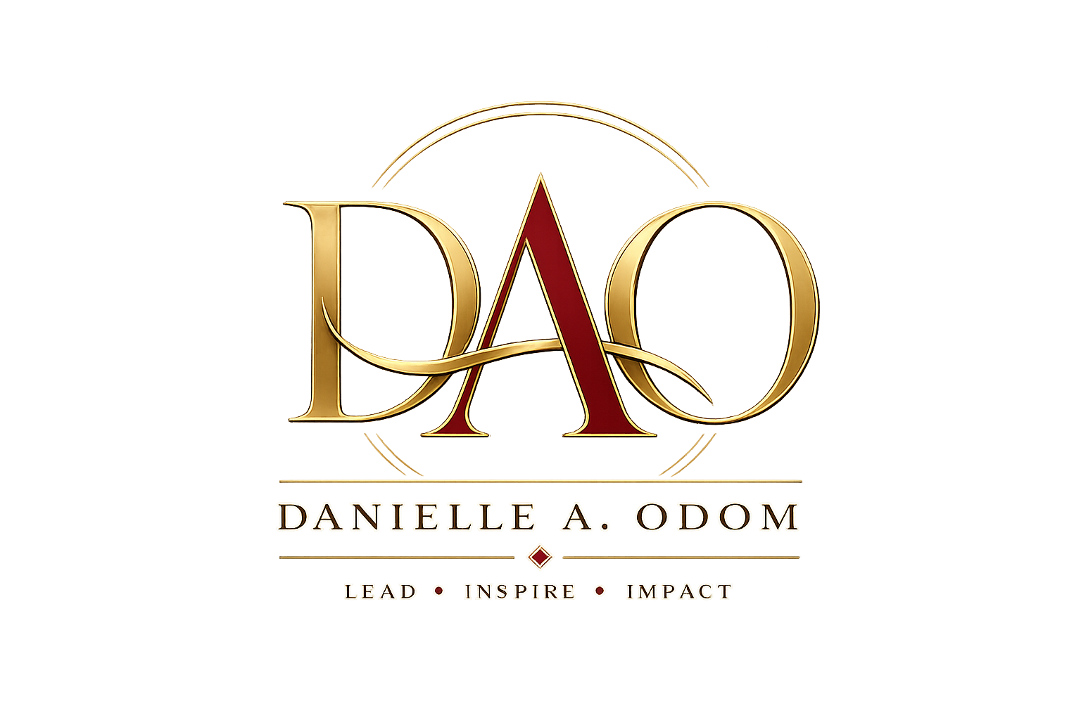 DAO — Danielle A. Odom · Lead · Inspire · Impact